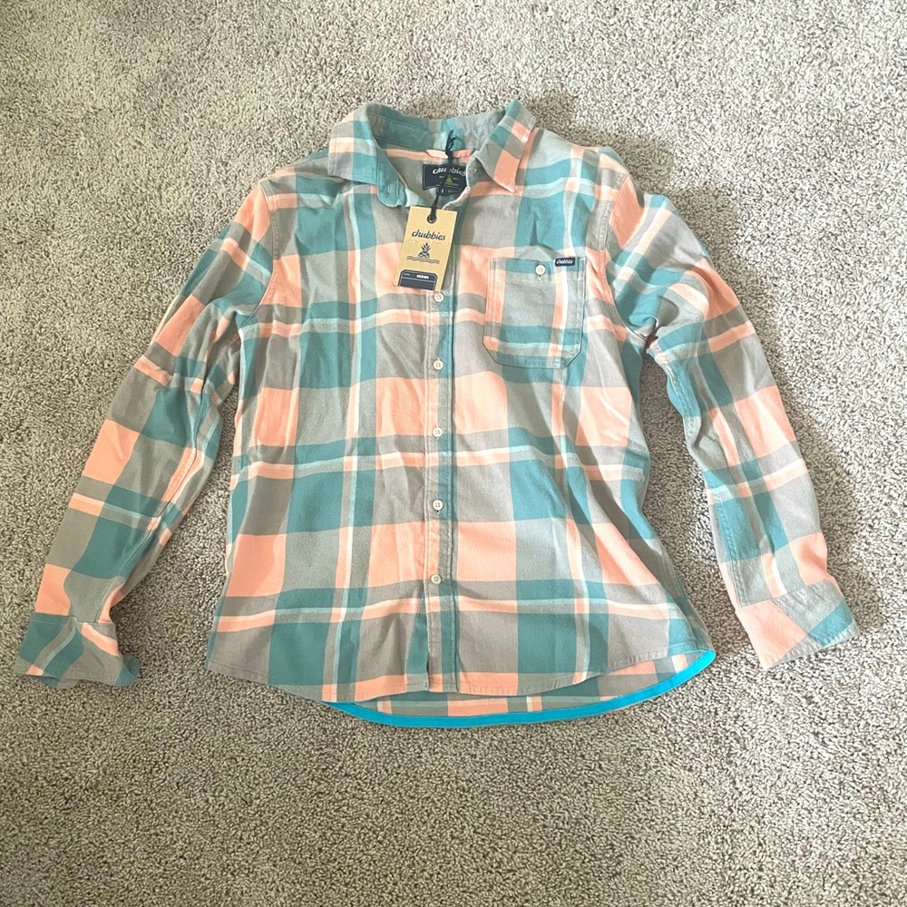 New with tags size medium chubbies flannel shirt mens